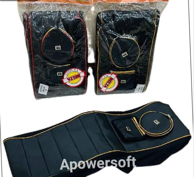 Motorcycle CD70  full cover in Black Ragzine top and side kapra in fabric