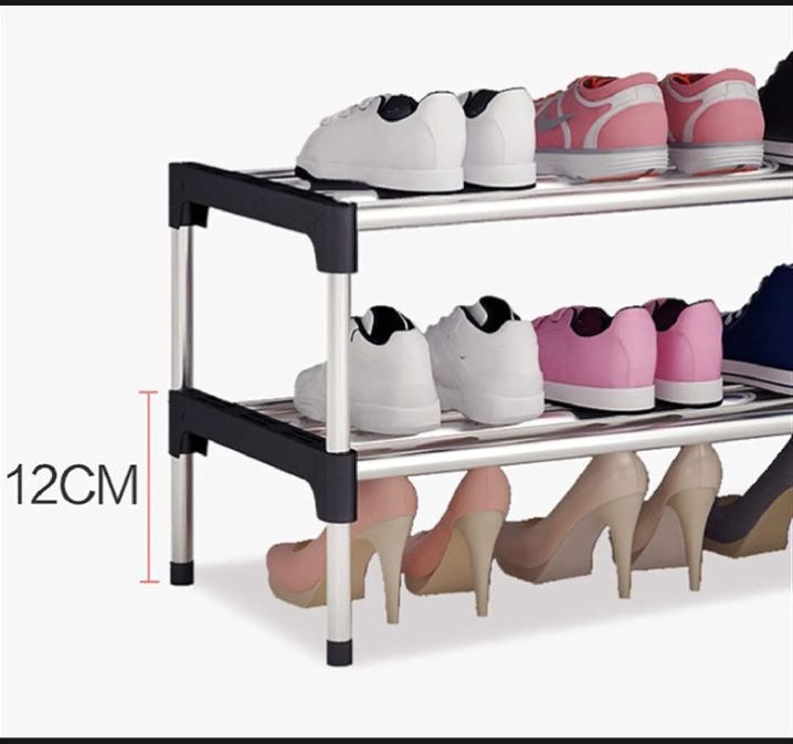 Stainless%20Steel%20Shoe%20Rack%20Multifunction%20Sandal%20Shoe%20Holder%204%20Layers%20-%20Image%207