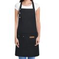Customized Logo Adjustable Apron Canvas Work Apron With Pocket for Restaurant Kitchen Beauty Hairdressing Cafe Waiter Work Apron. 