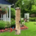 Outdoor dedicated hanging metal bird feeder 430 stainless steel bird cage. 