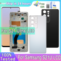 TFT For Samsung Galaxy S21 Ultra 5G LCD Display For Samsung G998B G998B/DS Digital Touch Screen With Frame Replacement. 