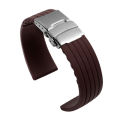 Silicone Watch Strap Band Deployment Buckle 18mm 20mm 22mm 24mm for Armani Watch Replace the strap.