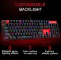 A RGB Gaming Keyboard Wired Keyboards MOTO SPEED CK 104 Mechanicl Keyboard Red Switch  dazzle effects clicker sound. 