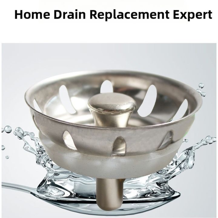 1Pcs%20Sink%20Strainer%20Stainless%20Steel%20Kitchen%20Sink%20Stopper%20Anti-Clogging%20Drain%20Cover%2050mm%20Sealing%20Umbrella%20Filter%20Replacement%20-%20Image%202