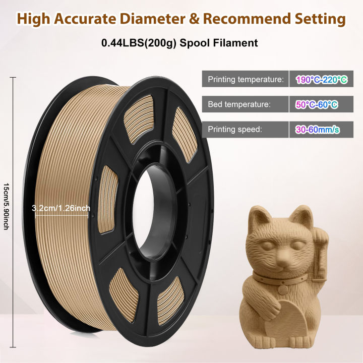 200G%20Wood%20PLA%20Filament%201.75mm%20%C2%B10.03mm%20For%20FDM%203D%20Printer%20And%20Pen%20High%20Quality%20Bubble%20Free%20Fast%20Shipping%20-%20Image%202