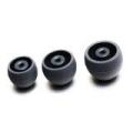 Shure headphone X-tips 2mm core size M (medium) 3 cushion (black). 