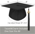 convocation graduation gown cap and tassel  unisex for adult for university college High school students. 