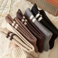 5 Pairs Pack Trendy Striped Crew Socks Women's JK Fashion Socks for Sports Daily Wear Cute Fall Winter Collection. 