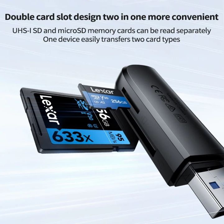 Lexar%20Micro%20SD%20Card%20Reader%202%20in%201%20Dual%20Card%20Slot%20USB3.2%20Gen1%20High%20Speed%20Read%20TF/SD%20Memory%20Card%20RW300U%20Cards%20Reader%20-%20Image%203
