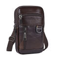 Vintage Men Cowhide Leather Shoulder Crossbody Bag Waist Fanny Pack Male Belt Bum Bag For Travel Casual Phone Messenger Handbags. 