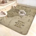 L-Lords Game Rings Hallway Carpet Retro Multiple Choice Living Room Kitchen Rug Non-Slip Welcome Rug.