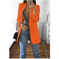 Plus Size Blazer Women Clothing Casual Cardigan Autumn Winter Overcoat Solid Large Topcoat Lapel Jacket Grace Fashion Outer Wear. 