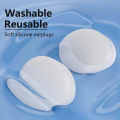 12-piece round swimming bath water and noise-proof silicone mud earplugs. 