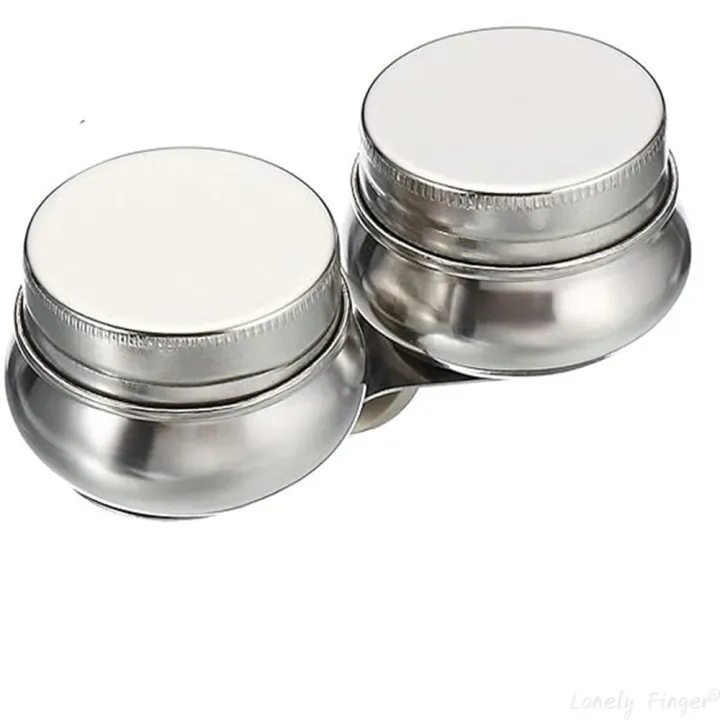 Palette%20Cups,%20Paint%20Pot%20Container%20Cup%20with%20Lid%20and%20Clip%20Double%20Dippers%20Stainless%20Steel%20for%20Oil%20Painting,%20Silver%20-%20Image%206