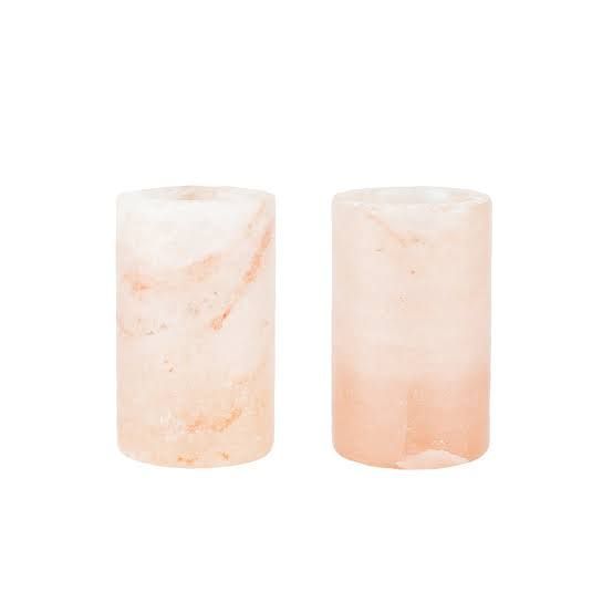 Himalayan pink salt tequila shot glass (set of three)