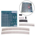 SMD NE555 CD4017 Rotating Flashing LED Components SMT LQFP44 Soldering Practice Board Electronic Circuit Training Suite DIY Kit.