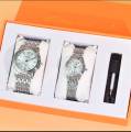 Longbo couple watches full set with genuine waterproof case. 