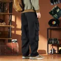 Japanese Retro Work Pants Men's Spring Fashion Brand Loose Straight Leg Pants Men's Trendy And Cool Versatile Casual Pants. 