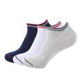 3 Pairs Of Nylon & Cotton Ankle Socks - Cycle Random Colors.
