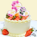 12 Pieces Happy Mother's Day Cake Toppers Flower Cupcake Topper for Mother's Day Birthday Cake Decoration Party Supplies. 
