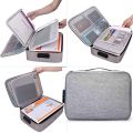 File/ Document/ Passport/ Travel Storage bag with Lock and Luggage Holder. 