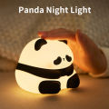 USB Rechargeable LED Night Light Cute Cartoon Panda Silicone Lamp Timing Function Desk Bedside Decor Children Nightlight Gift. 