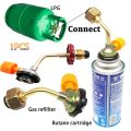 1PCS Gas Butane Cylinder Tank Charging Valve Refill Direct Connector Adapter For Outdoor Camping Picnic Cylinder Filling Adapter.