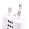 3 Pin UK Plug 3 AMP USB Adapter Wall Charger Home Charging for Phones Universal Phone Adapter Socket. 