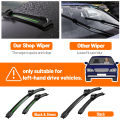 2pcs For Audi A4 B6 B7 B8 B9 2000-2023 Front Windshield Wiper Blades 2005 2010 2011 2012 2017 2018 Windscreen Window Accessories.