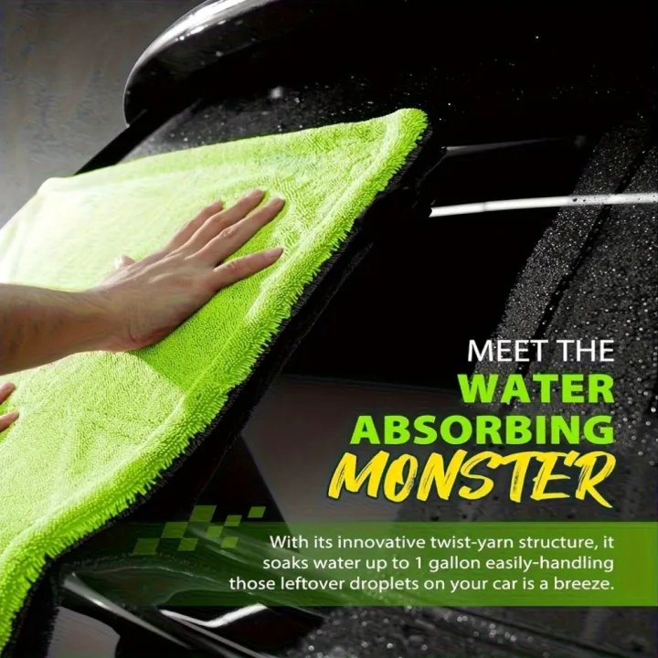 1400GSM%20Full-Size%20SUV%20Truck%20Drying%20Towel%20Double-Sided%20Microfiber,%20Twisted%20Yarn%20Technology,%20High%20Absorbency%20And%20Scratch-Resistant%20-%20Image%204