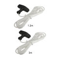 1.2m/3m Start Cord Line Cord Starter Pull Cord Rope with Pull Handle 4mm Universal Generator Pull Cord Durable Mower Accessories. 