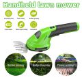 HIPPCRON 2 in 1 Portable Hedge Trimmer Cordless Handheld Mower Home Garden Rechargeable Mower An  for Husband and Father. 
