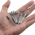 10pcs Carbide Burr Set, Hard Alloy Tungsten Steel Double Cut Rotary File Milling Cutter Head, Woodworking Grinding Carvin. 