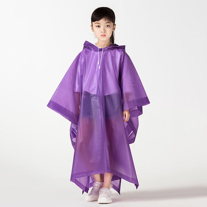 Non-disposable Rain Jacket Rain Ponchos EVA Thickened Waterproof Adult Men Women Children One-Piece Raincoat For outdoor Hiking
