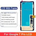 Super AMOLED For Google Pixel 7 Pro GP4BC GE2AE LCD Display Touch Screen Digitizer With Frame For Google 7Pro Screen Replacement. 