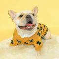 1PC Turmeric Cactus Sweater Pet Clothes Dog Cat Autumn Thickened Warm Pullover Elastic Knitted Sweater. 