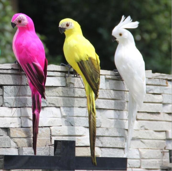 25/35cm%20Creative%20Handmade%20Simulation%20Parrot%20Animal%20Bird%20Garden%20Props%20Decoration%20Miniature%20Feather%20Lawn%20Doll%20Ornaments%20-%20Image%203