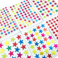 10 Sheets/Pack Of Children'S Gold-Plated Award Glitter Stickers Mother Teacher Praise Label Award Five-Pointed Star Love Sticker.