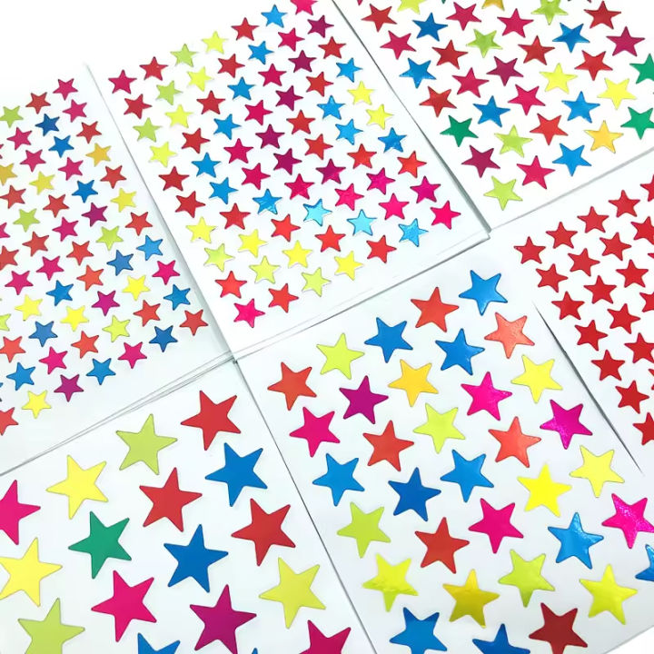 10%20Sheets/Pack%20Of%20Children'S%20Gold-Plated%20Award%20Glitter%20Stickers%20Mother%20Teacher%20Praise%20Label%20Award%20Five-Pointed%20Star%20Love%20Sticker%20-%20Image%203
