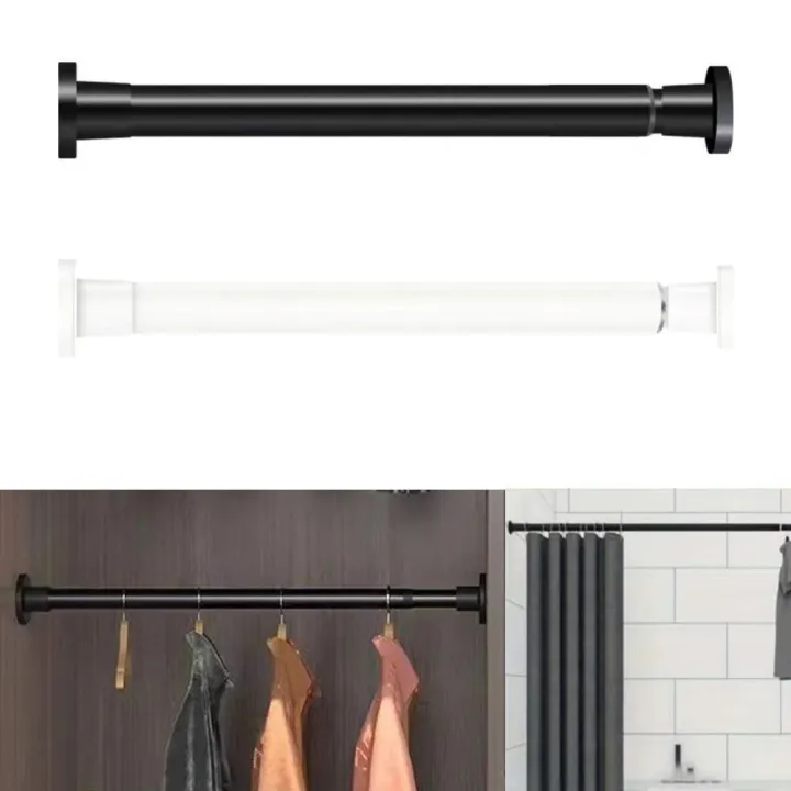 Metal%20Telescopic%20Door%20Curtain%20Rod%20Adjustable%20Length%20No%20Drilling%20Shower%20Curtain%20Pole%20Multi-functional%20Spring%20Curtain%20Rod%20-%20Image%204