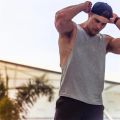 Plain Mens Running Vests Cotton Side Cut Off Sportswear Summer Gym Tank Tops Bodybuilding Sleeveless Shirt Fitness Clothing.