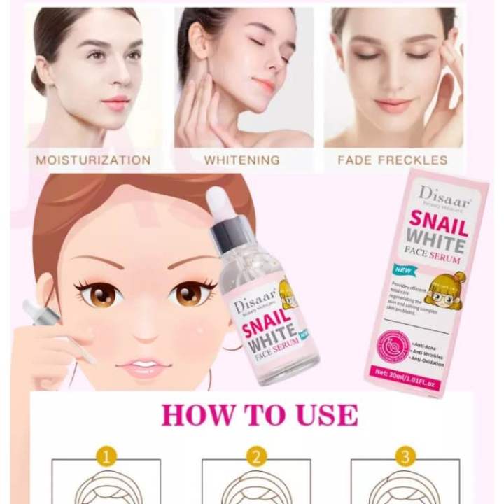 Disaar%20Snail%20White%20Whitening%20Serum%20-%20Anti-Aging%20&%20Acne%20Moisturizing%20Facial%20Treatment-30ml%20-%20Image%203