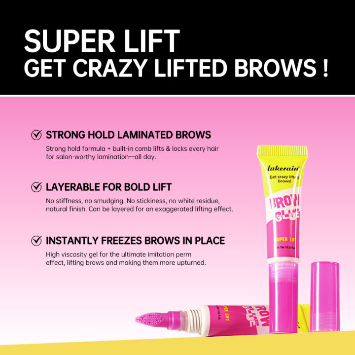 Super%20Lift%20Brow%20Glue%20Lamination%20Gel%20Crazy%20Lift%20Brow%20Long-lasting%20Strong%20Hold%20&%20Built-In%20Styling%20Comb%20Clear%20Eyebrow%20Gel%20Cosmetics%20-%20Image%204