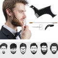 4Pcs Set Beard Shaping Kit Multi-Curve Hairline Template Beard Comb Pencil Scissors Barbershop Accessories Beard Styling Tool. 