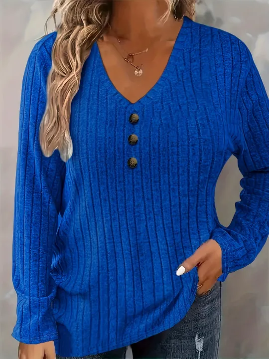 Plus%20Size%20Elegant%20Casual%20Woman%20T-Shirt%20Fashion%20Loose%20T-Shirt%20Woman%20Temperament%20Long%20sleeve%20T-Shirt%20Holiday%20Weekend%20-%20Image%204
