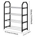 1pc Simple Trapezoid Shoe Rack For Home Entryway, Dorm Room Shoe Storage. 