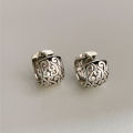 925 Sterling Silver Lucky Character Hollowed Out Cloud Earring for Women Ethnic Retro Jewelry .
