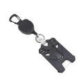 New Badge Holder Carabiner Keychain ID Holder Retractable Reel Mountaineering Buckle Multiple Tools Accessories.