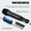 Wireless Microphone Dynamic Handheld Microphones Karaoke Microphone Mic with Rechargeable Receiver for Wedding Party Church Club. 