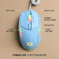 FunBug 7 Buttons Sports Mechanical Wired Gaming Mouse RGB with 4-Levels DPI Control - 7 Light Wired USB Optical Mouse with Side Buttons - Mouse with Pad for PC, Laptop, Computer, Gaming, Pubg Mobile. 